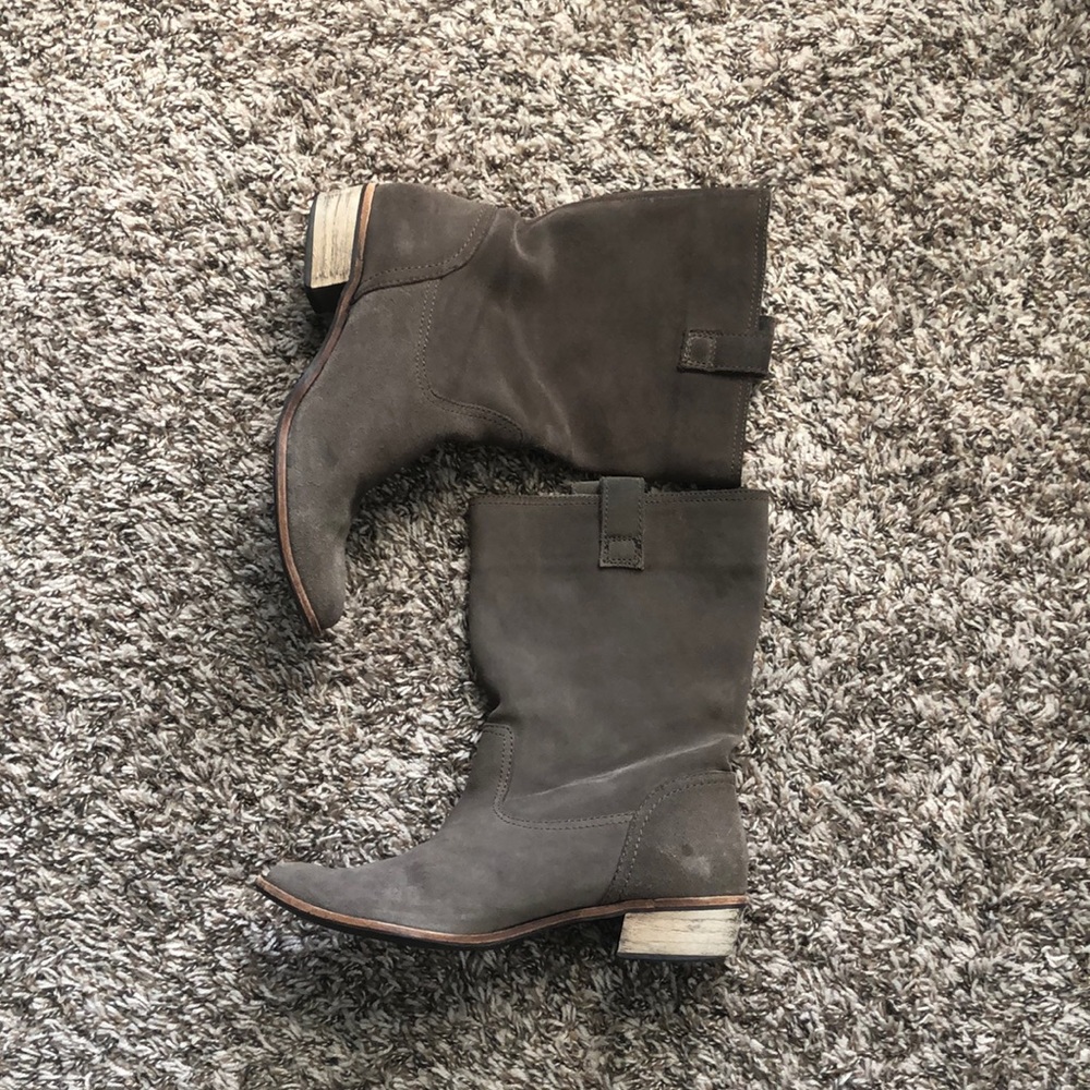 Grey Western Boots